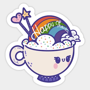 Happy Thoughts Cup Sticker